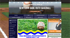 Desktop Screenshot of newtownbaseball.com