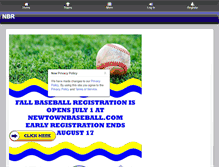 Tablet Screenshot of newtownbaseball.com
